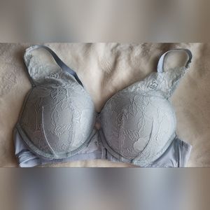 Torrid Curve Lace Push Up Bra 40C Light Blue Sky Blue Baby Blue